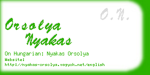 orsolya nyakas business card